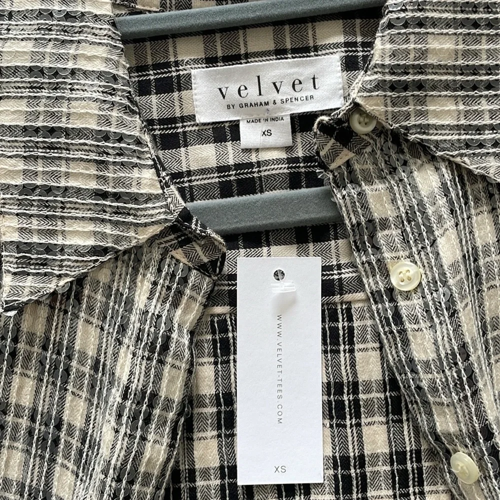 Velvet Graham and Spencer Sequined JKT  Athena NWT - Picture 11 of 11